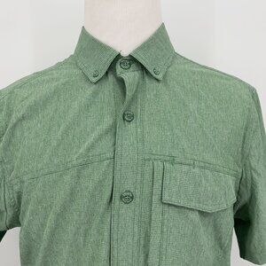 Duluth Trading Co. Mens Green Short Sleeve Button-Up Shirt M